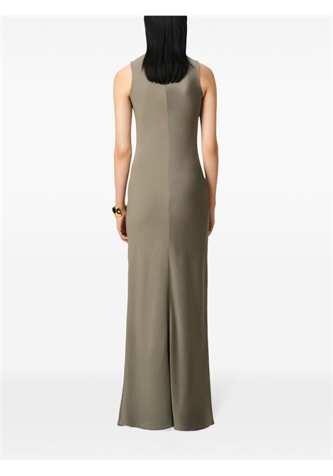 Grey two-tone long dress Ami paris - women AMI PARIS | FDR366AC00140952